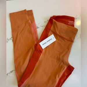 Outdoor Voices orange leggings size small NWT